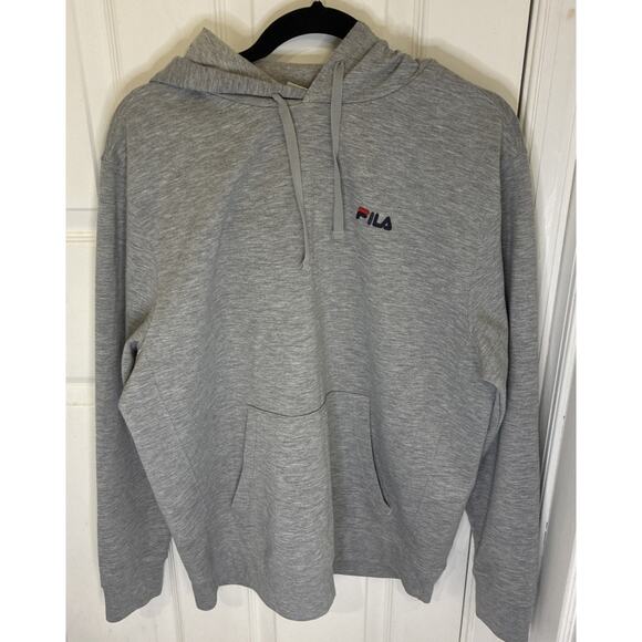 Fila Other - Fila Men’s Hoodie Medium Gray Pullover Sweatshirt Athletic Casual Soft Cozy